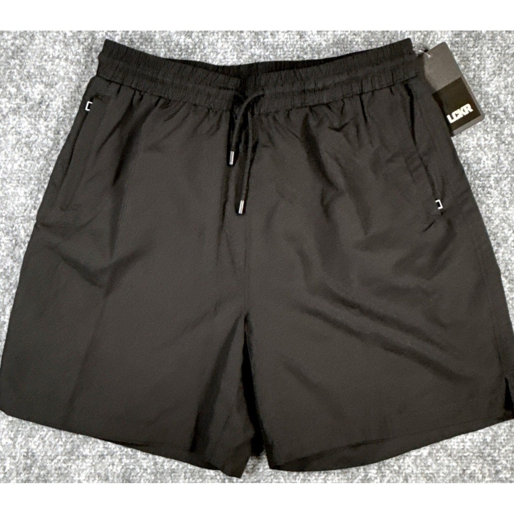 LCKR Jaxtyn Boy's Large Black Active Gym Shorts NWT